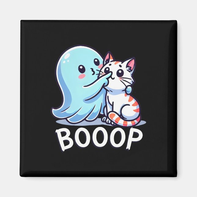 Lazy-kostnad för den konstiga Halloween Ghost Cute Magnet (Framsidan)