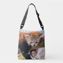 Lazy lille röd panda axelväska