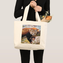 Lazy lille röd panda