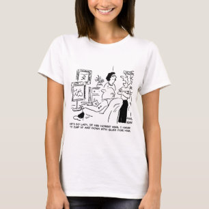 Lazy Man Watches Horse Tävla på TV T Shirt