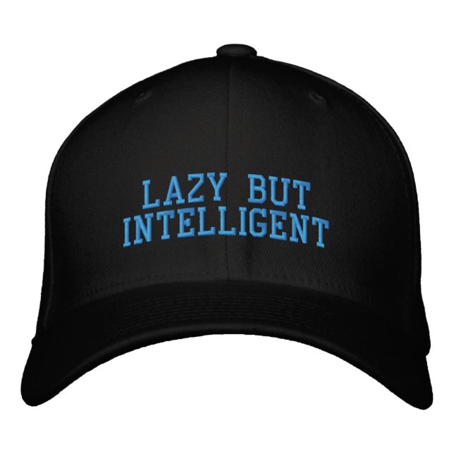 LAZY MEN INTELLIGENT HAT FRÅN LBI APPAREL BRODERAD KEPS (Framsida)