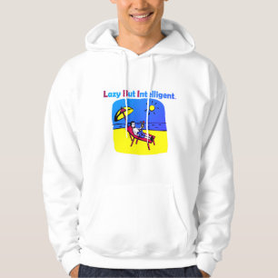 LAZY MEN INTELLIGENT HOODIE SWEATSHIRT MARKED