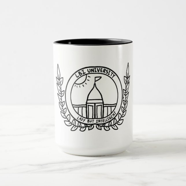 LAZY MEN INTELLIGENT (TM) UNIVERSITETEN COFFEE MUG MUGG (Center)