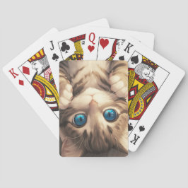 Lazy Moment of a Blue-Eyed Kitten Casinokort