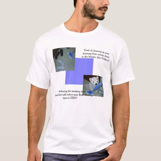 Lazy Nalle Städning skjorta T-shirt (Framsida)