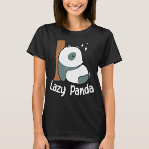 Lazy Panda Bamboo Cute Panda björn Animal T Shirt