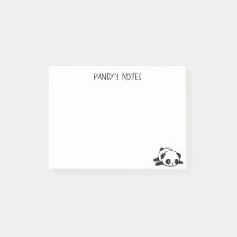 Lazy Panda Bear Post-it® Notes 4 x 3 Post-it Block