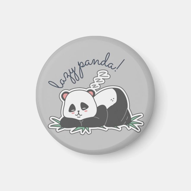 Lazy Panda Magnet (Framsidan)
