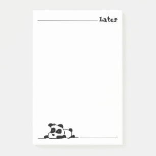 Lazy panda post-it block