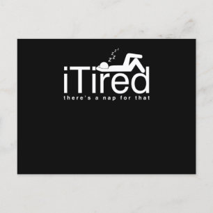 Lazy People Couch Potato Sleepyhead i Tired T Vykort