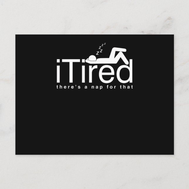 Lazy People Couch Potato Sleepyhead i Tired T Vykort (Framsida)