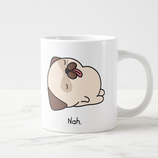 Lazy Pug Mugg - Specialty Mugg Jumbo Mugg (Höger)