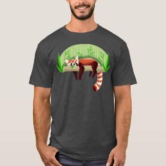 Lazy Red Panda T Shirt