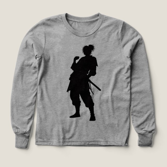 Lazy Samurai T Shirt (Design framsida)