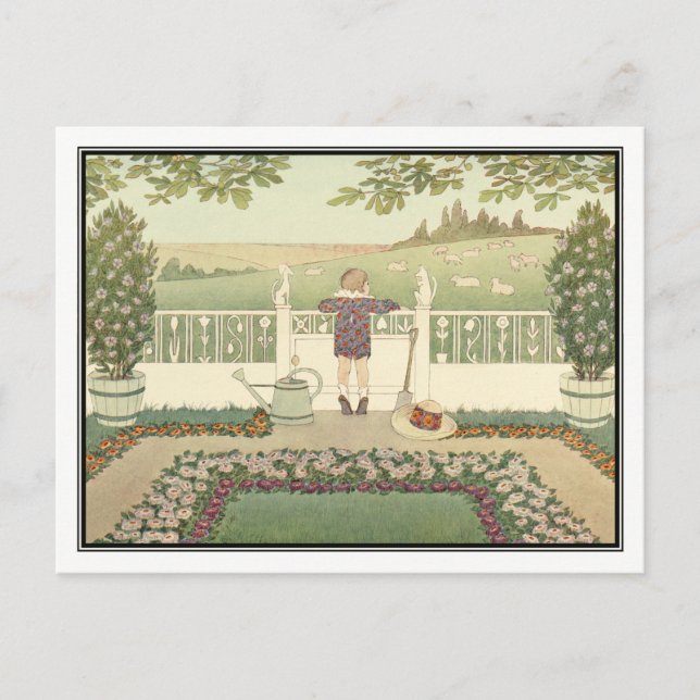 Lazy Sheep by H. Willebeek Le Mair Vykort (Framsida)