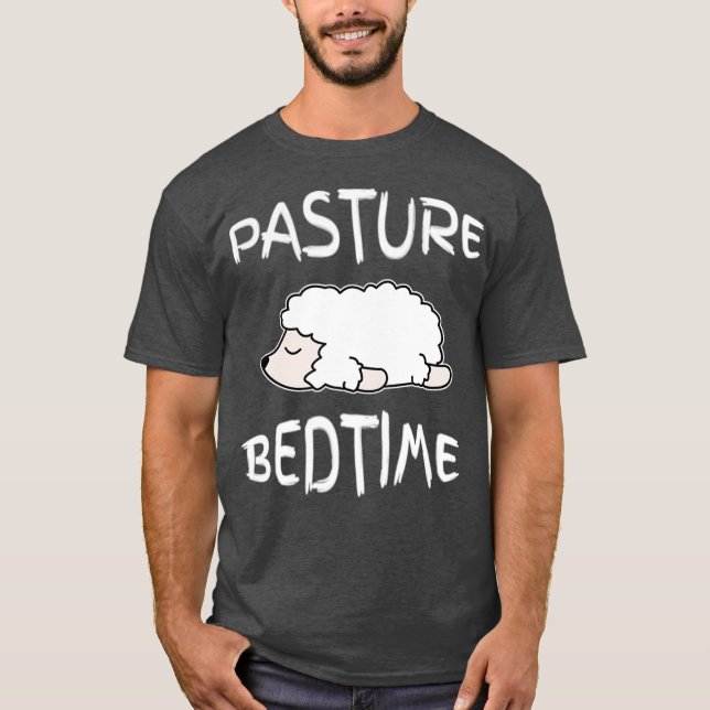 Lazy Sheep Pajamas Pasture Bedtime Pajama för T Shirt (Framsida)