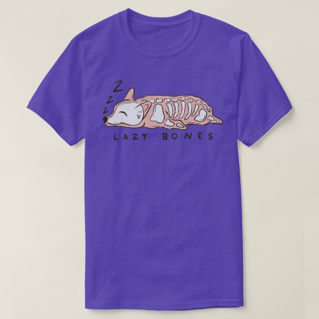 Lazy skelett t shirt (Design framsida)