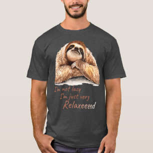 Lazy sladderande tider, gullig sluttning t shirt