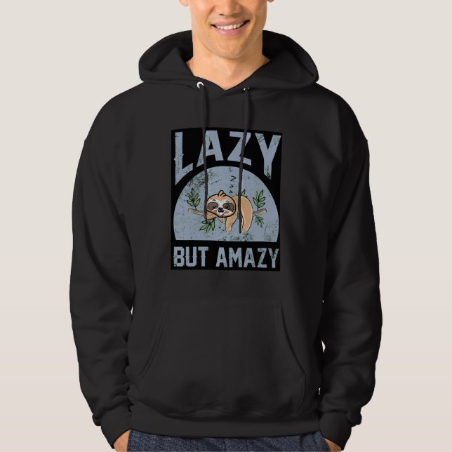 Lazy Sloth 57 Hoodie (Framsida)