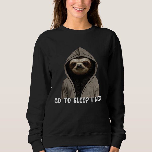 lazy sloth day sleep relax men women t shirt (Framsida)
