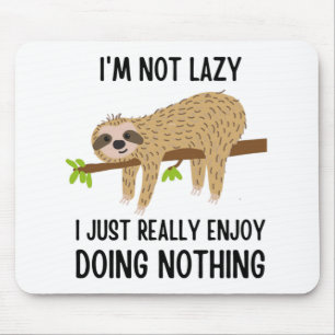 Lazy Sloth gör ingenting Musmatta