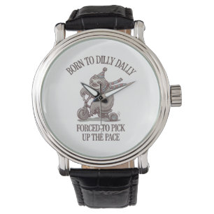 Lazy Sloth Retro Bike Tecknad Armbandsur