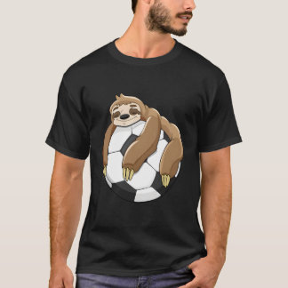 Lazy Sloth Soccer Shirt Älskare Team Boll Kid T Shirt