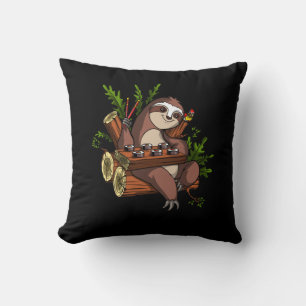 Lazy Sloth Sushi Älskare Animal Kudde