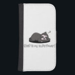 Lazy Sloth - Viloläge är min superströmsfonta cita Galaxy S4 Plånbok<br><div class="desc">Förbered din inre tupphjälte med den här söta och roliga designen! "Sov är min supermakt" är perfekt för alla som kärlek vilar,  drömmar och mysiga vibes. Underbar för självister,  sömnhuvuden och de som tror att bra sover löser allt. Idealisk gåva till Fäst älskare och natt krigare!</div>