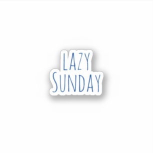 Lazy Söndag, Aesthetic Sticker Klistermärken