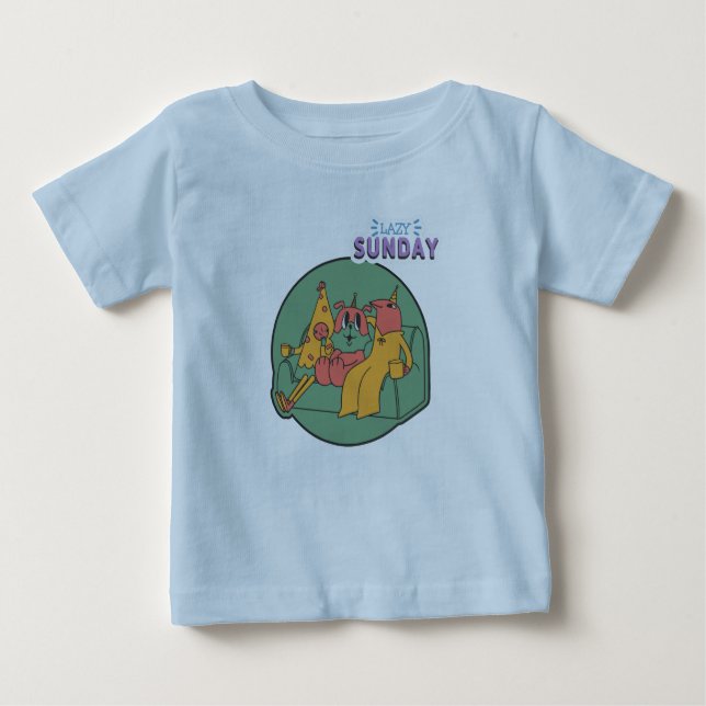 Lazy Söndag Baby T-shirt (Framsida)