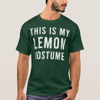 Lazy Sour Lemon Costume Funny Trick Treat Candy T Shirt