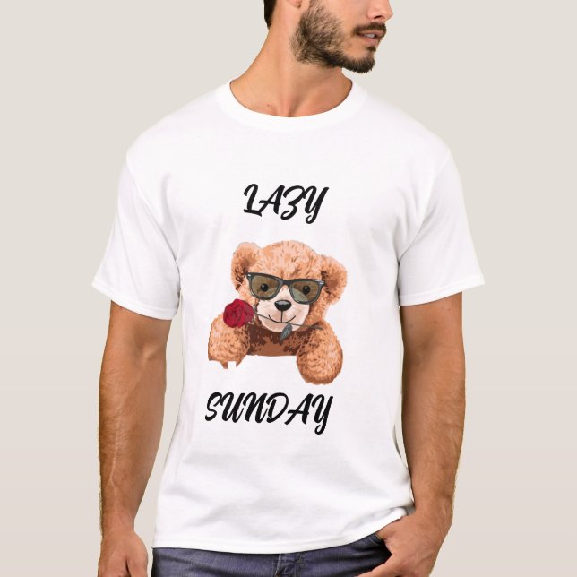 Lazy Sunday Sunday Mood Stay Cozy Weekend Vibes Ch T Shirt (Framsida)