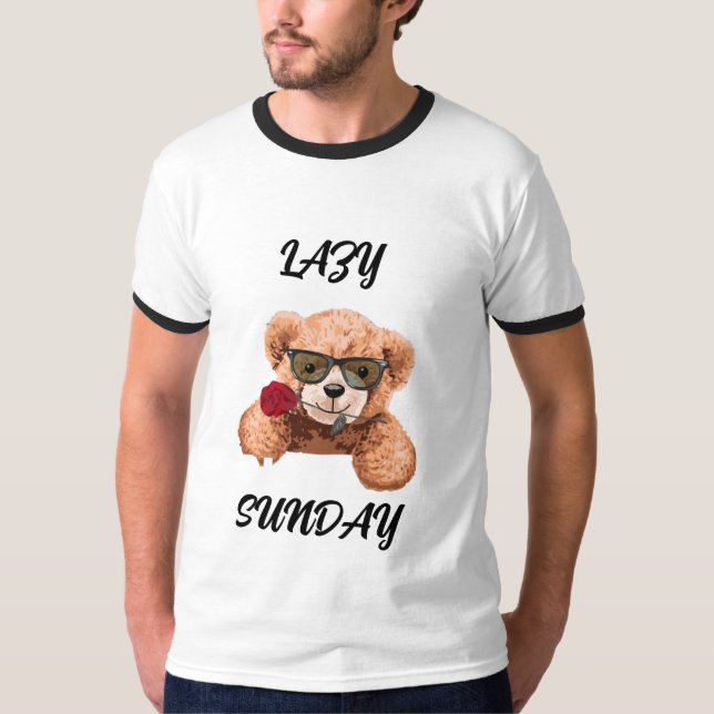 Lazy Sunday Sunday Mood Stay Cozy Weekend Vibes Ch T Shirt (Framsida)