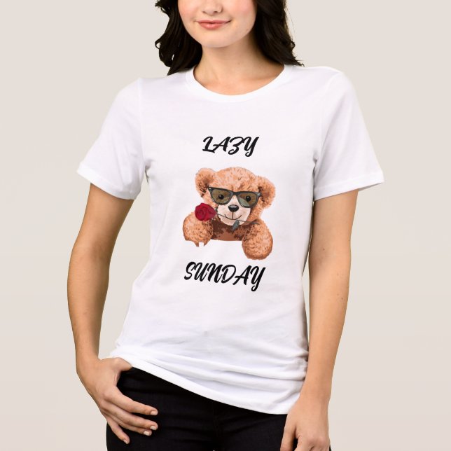 Lazy Sunday Sunday Mood Stay Cozy Weekend Vibes Ch T Shirt (Framsida)