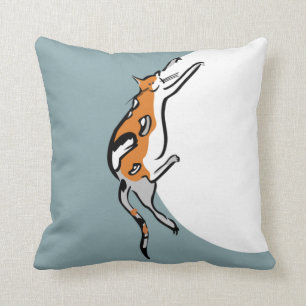 Lazy Tjock Tricolor Funny Kat Kudde