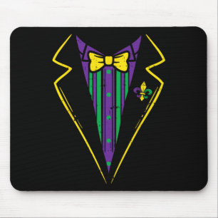 Lazy Tuxedo Costume Bow Tie Funny Mardi Gras Carni Musmatta