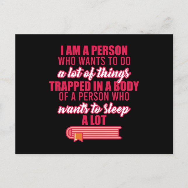 Lazy Worker Procrastination för Lazy-lönare Vykort (Framsida)