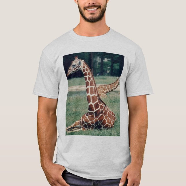 LazyDay giraff - aska T-shirt (Framsida)