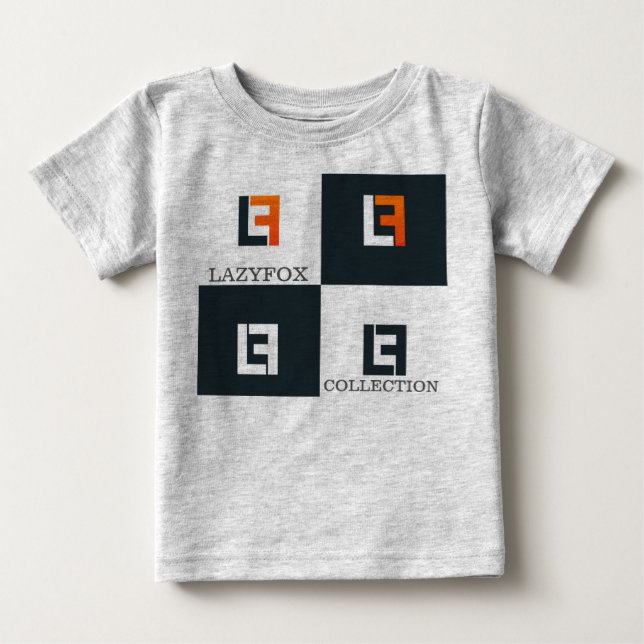 LazyFox-samling Heather Grått Tee Shirt (Framsida)