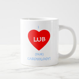 Lb Dub Beating Heart Ljud Jumbo Mugg