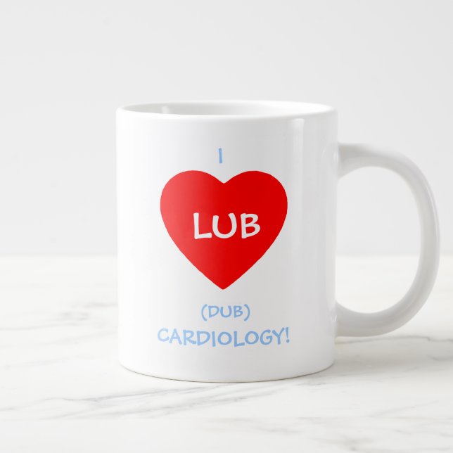 Lb Dub Beating Heart Ljud Jumbo Mugg (Höger)