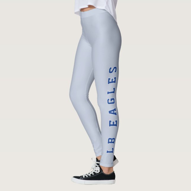 LB Eagles Blå Grå Skolanda Kläder Leggings (Vänster)