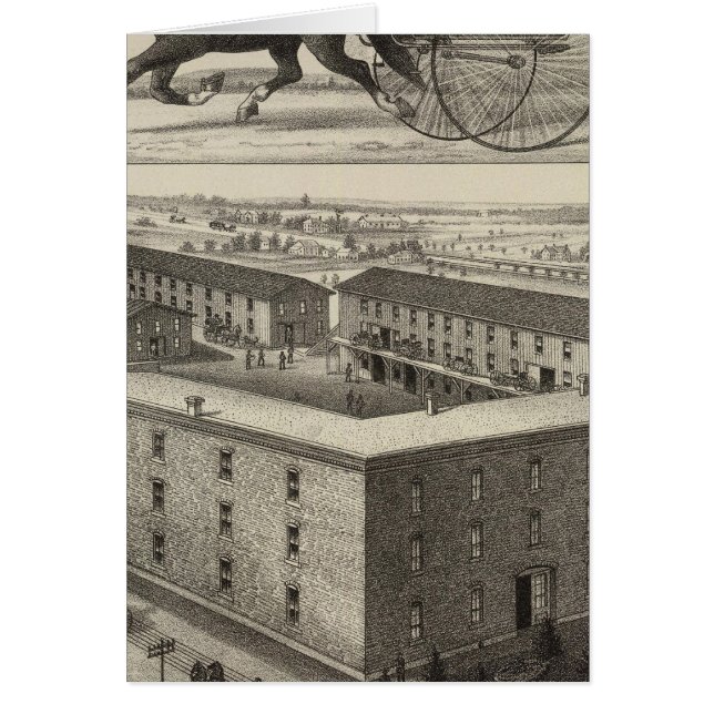 LB Johns' Carriage Works, Abilene, Kansas Hälsningskort (Framsidan)