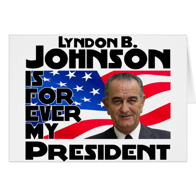 LB Johnson Forever Hälsningskort (Framsidan Horizontal)
