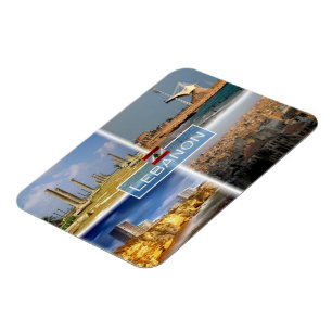 LB Libanon - Beirut - Tripoli - Däck - Magnet