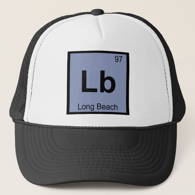 Lb - Long Beach City kemi periodiska systemet Keps (Framsida)