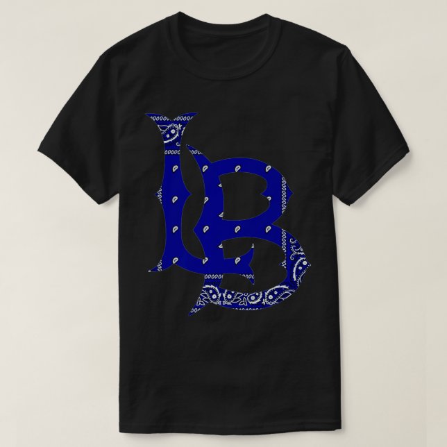 LB Long strand California Blue bandana hip hop str T Shirt (Design framsida)
