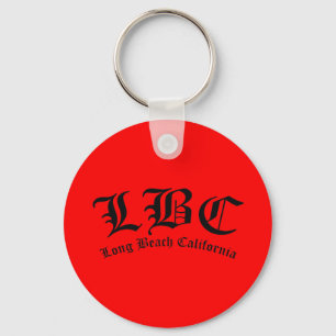 LBC Long Beach California Nyckelring