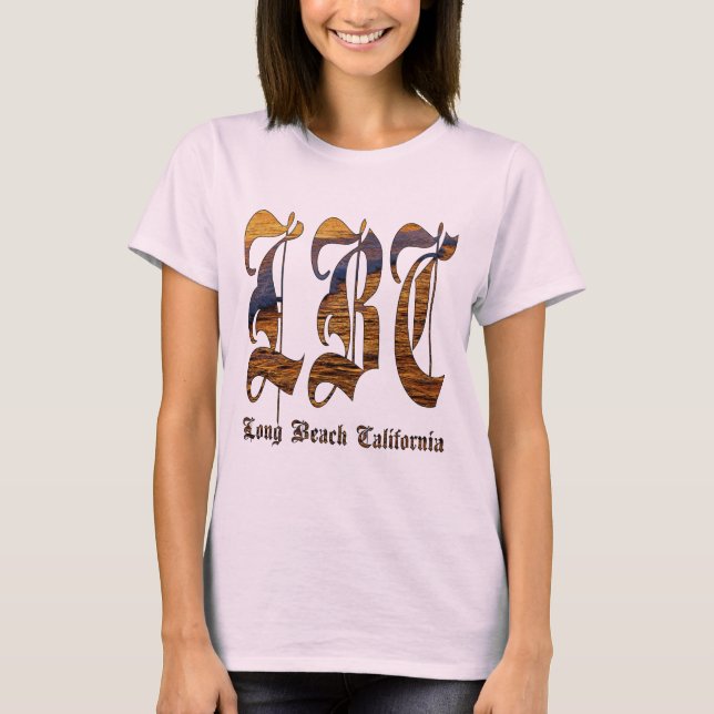 LBC - Long Beach Kalifornien - hav Tee Shirt (Framsida)